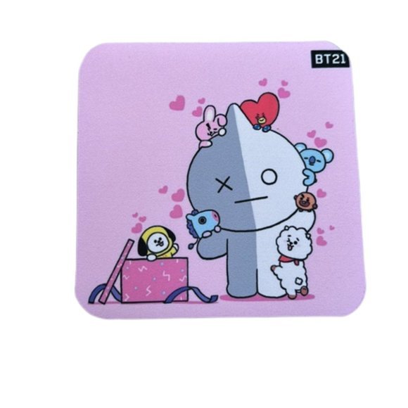 BT21 Line Friends Gaming Keyboard Mouse Pad Cartoon Pc Laptops Desk‎ New - Picture 1 of 15